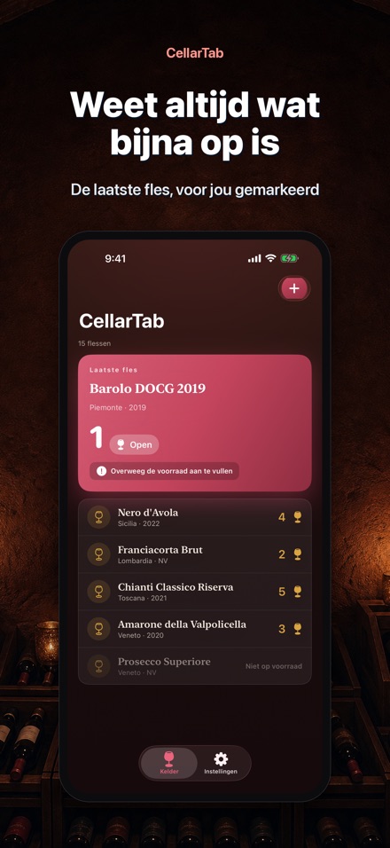 CellarTab: Wijnkelder Register 2