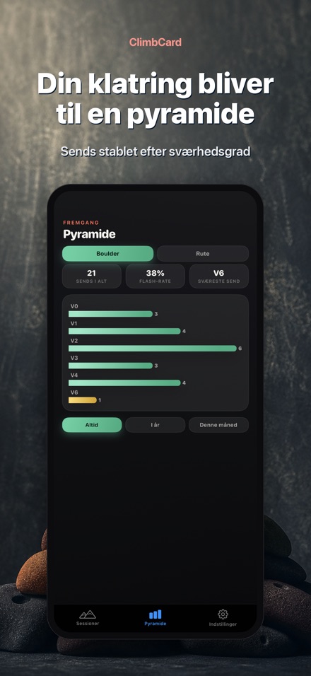 ClimbCard: Klatrelog 2