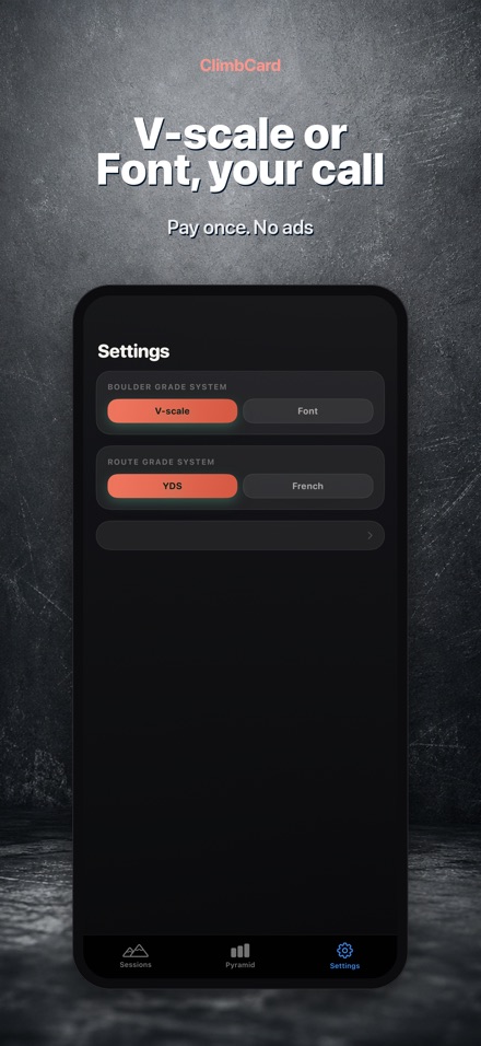 ClimbCard: Climbing Log 10