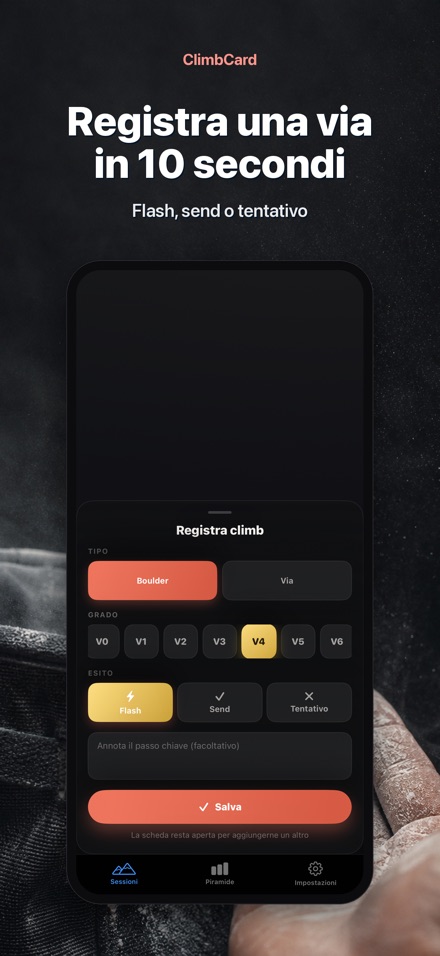 ClimbCard: Diario Arrampicata 3