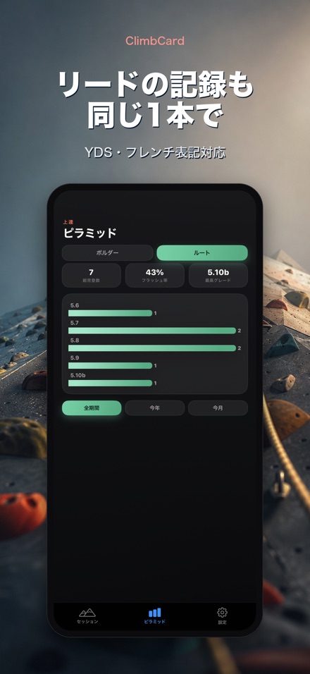ClimbCard:クライミング記録 5