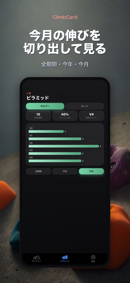 ClimbCard:クライミング記録 8