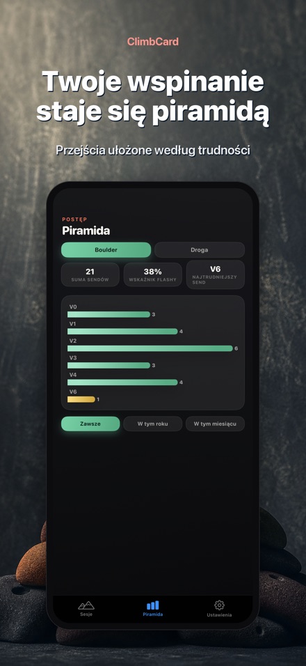 ClimbCard: Dziennik Wspinaczki 2