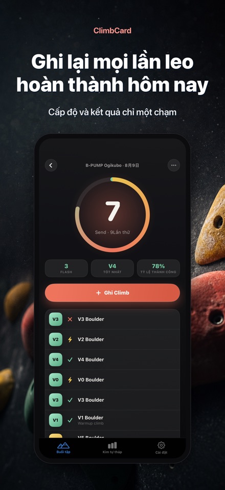 ClimbCard: Nhật Ký Leo Núi