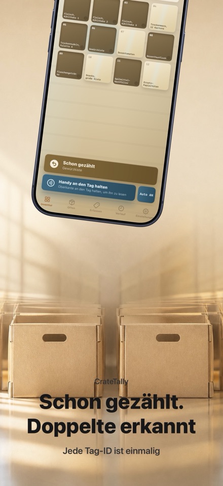 CrateTally NFC Inventur Zähler 3