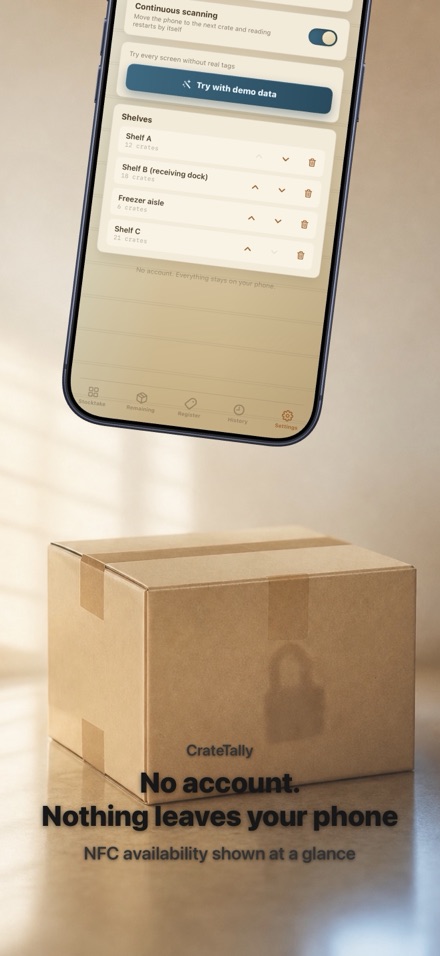 CrateTally NFC Stock Counter 10