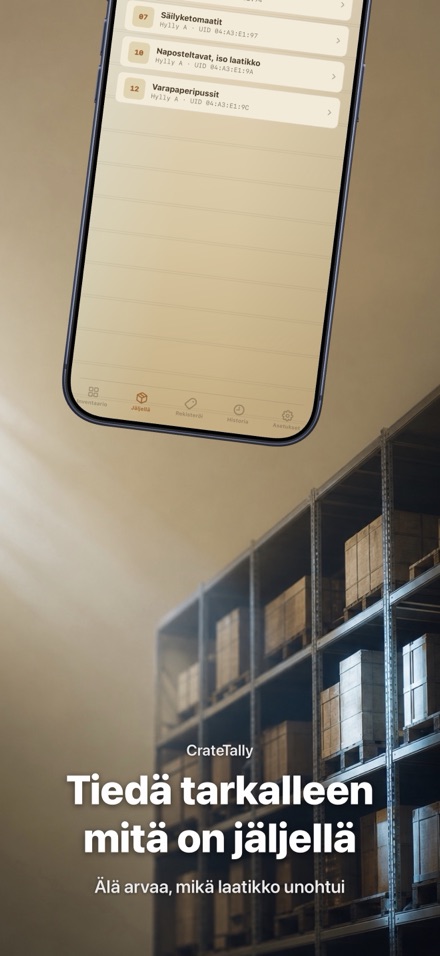 CrateTally NFC Inventaario 4
