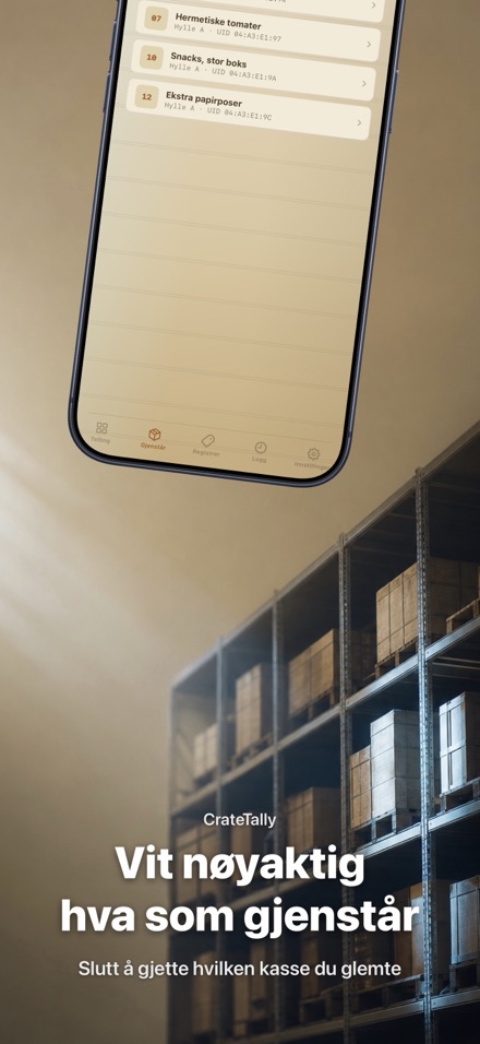 CrateTally NFC Varetelling 4
