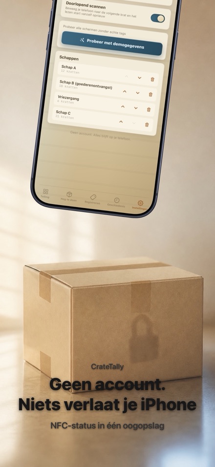 CrateTally NFC Voorraadtelling 10