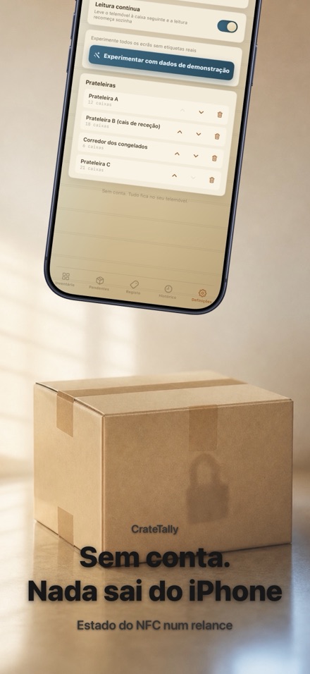CrateTally Inventário NFC 10