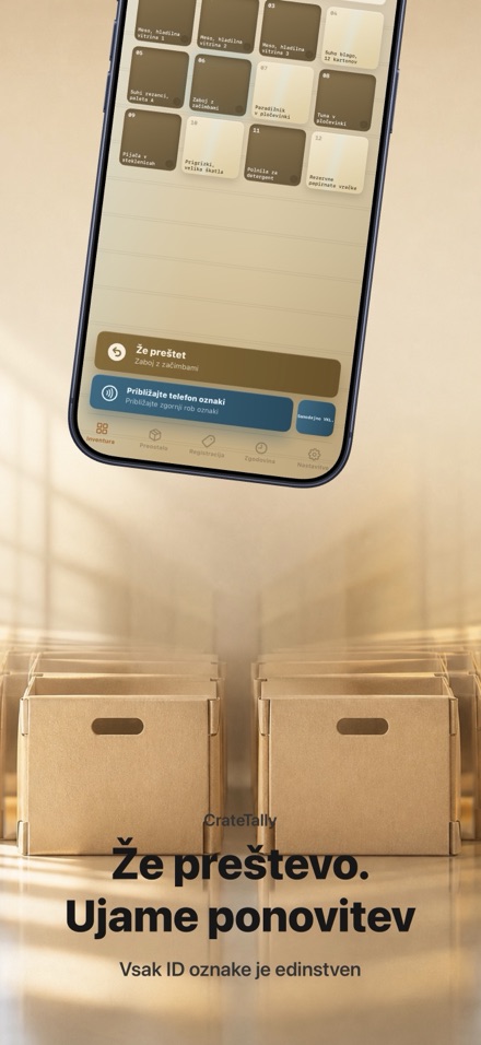 CrateTally NFC Popis zaloge 3