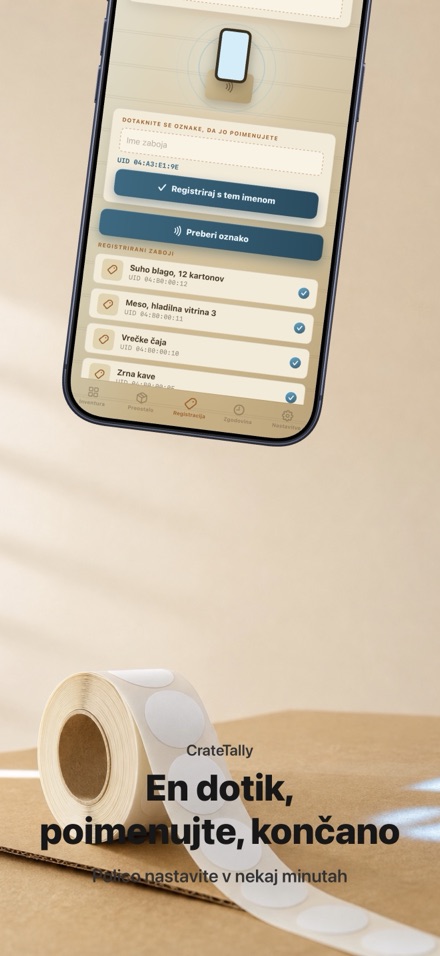 CrateTally NFC Popis zaloge 6