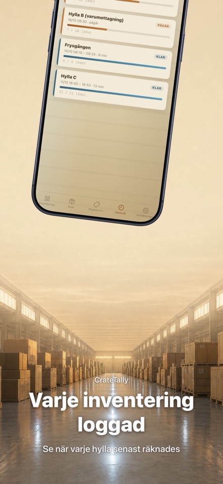 CrateTally NFC Inventering 8