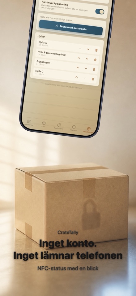 CrateTally NFC Inventering 10