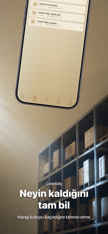 CrateTally NFC Stok Sayımı 4