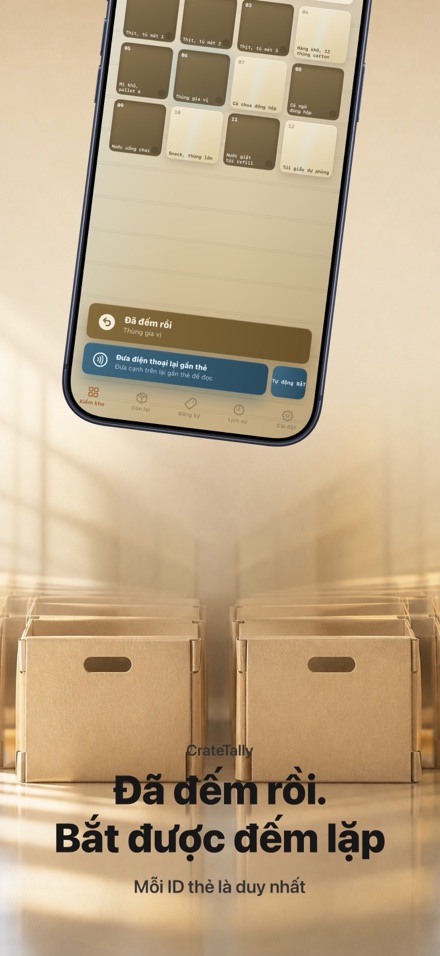 CrateTally Kiểm kê kho NFC 3
