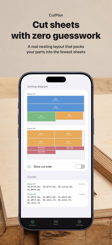 CutPlan: Cut List Optimiser 1