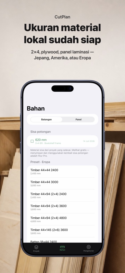 CutPlan: optimasi potong kayu 5