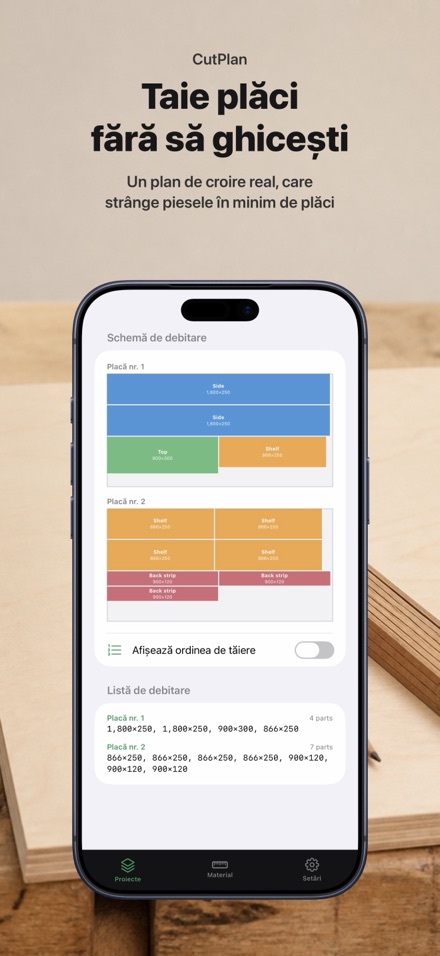 CutPlan: Optimizare debitare 1