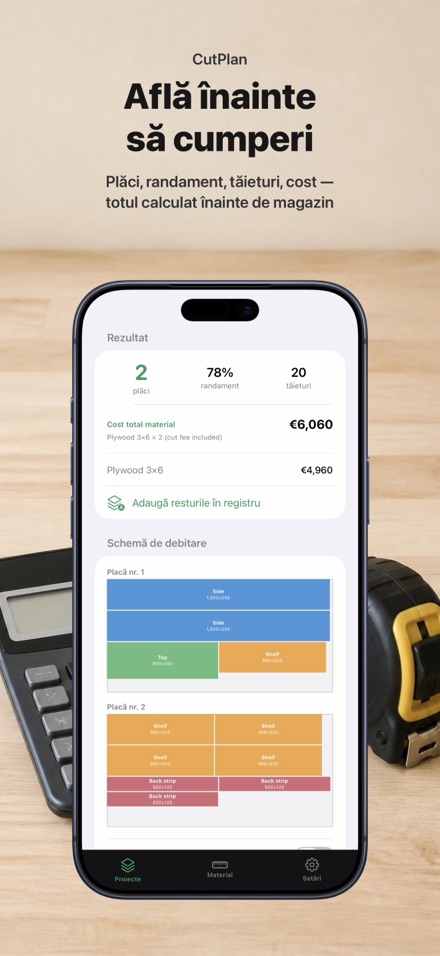 CutPlan: Optimizare debitare 3