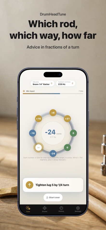 Drum Head Tuner: Tune Each Lug 3