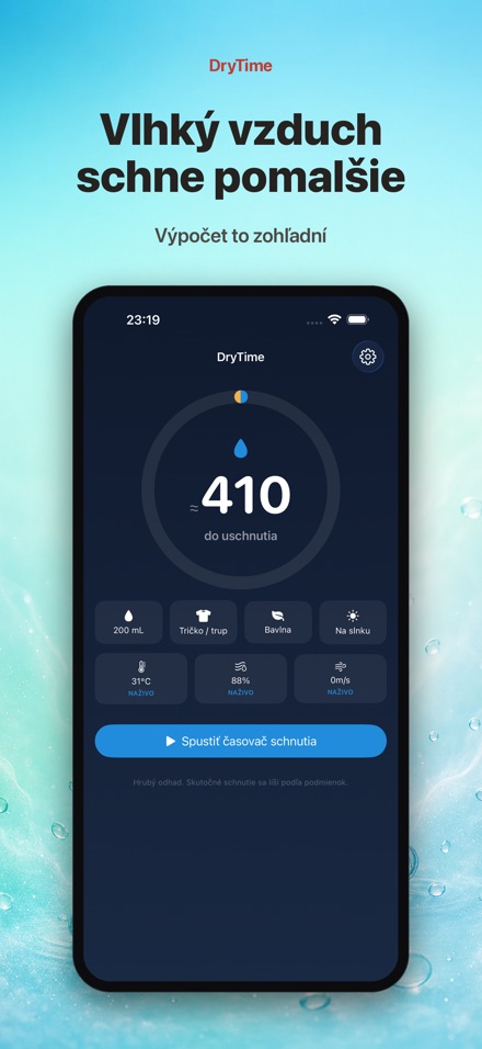 DryTime: za ako dlho uschne 6