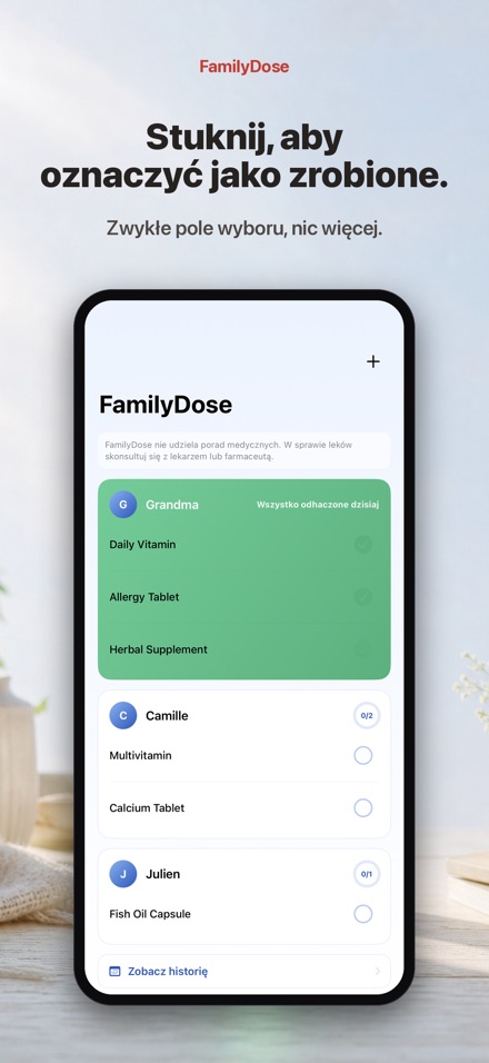 FamilyDose: Checklista Rodziny 2
