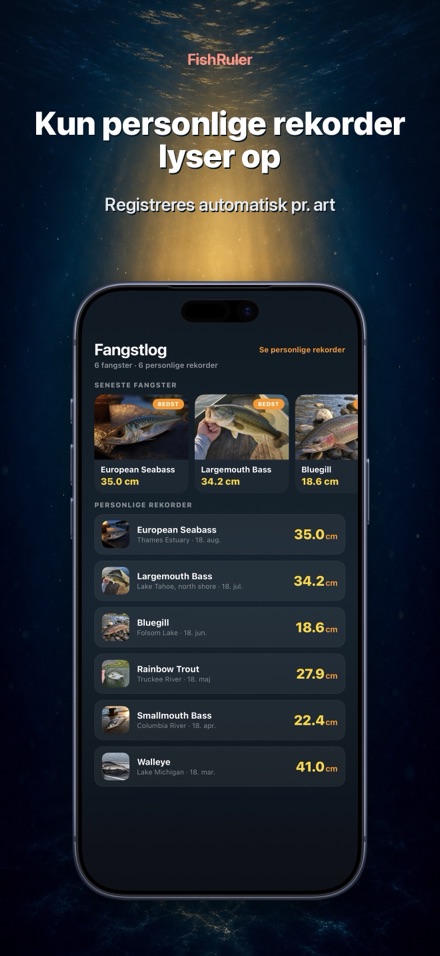 FishRuler: mål fisk i AR 5