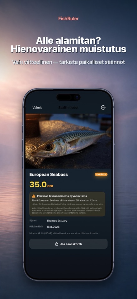 FishRuler: mittaa kala AR 7