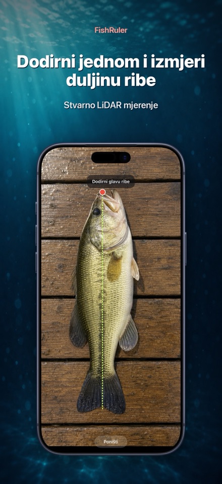 FishRuler: mjerenje ribe AR 1