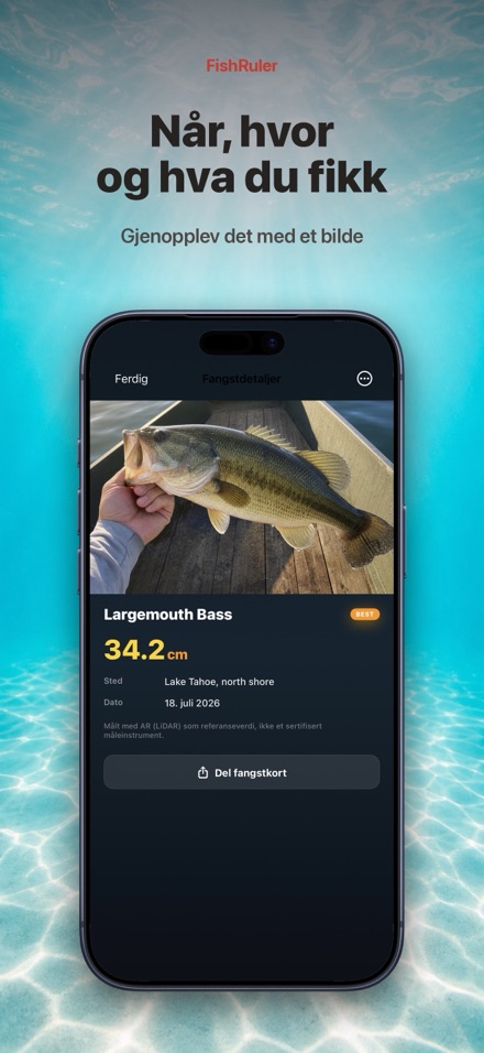 FishRuler: mål fisk i AR 6