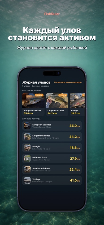FishRuler: замер рыбы в AR 4