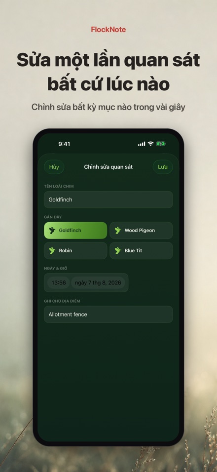 FlockNote: Nhật Ký Ngắm Chim 7