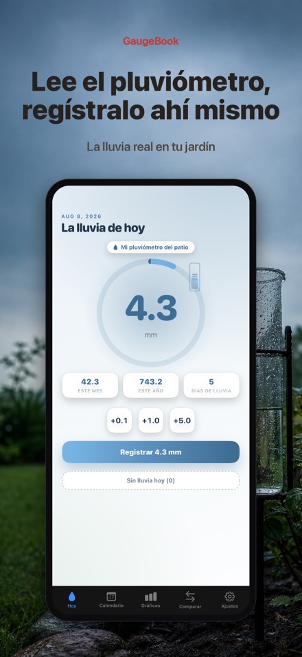 GaugeBook: Diario Pluviómetro