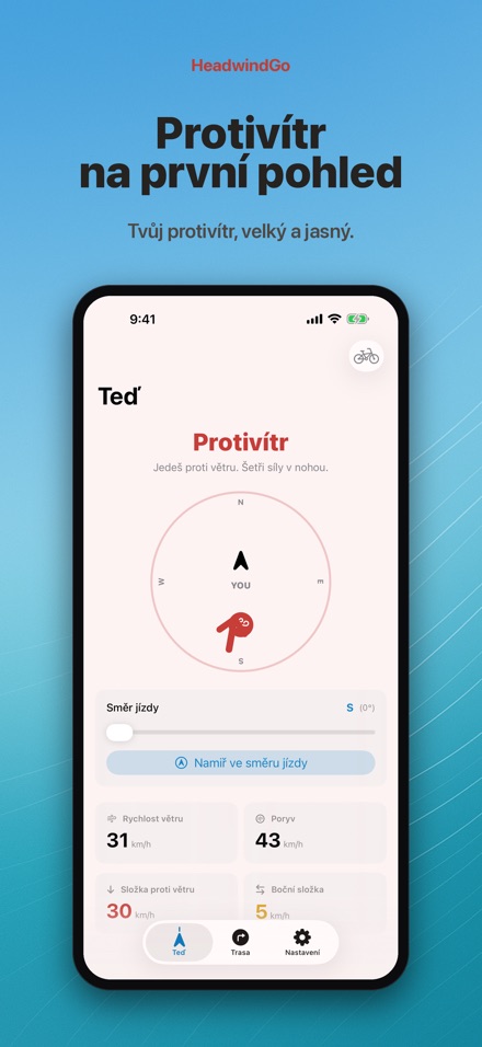 HeadwindGo: Protivítr pro kolo