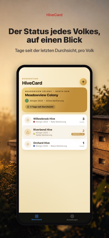 HiveCard: Bienen-Logbuch