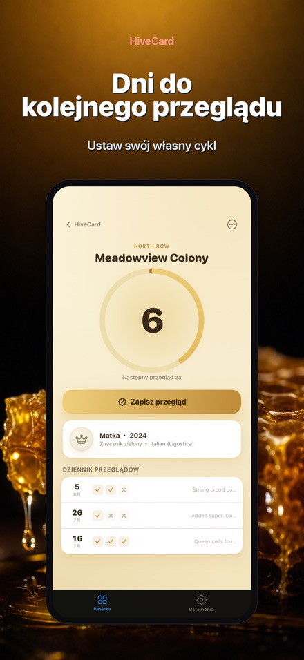 HiveCard: Dziennik Pszczelarza 2