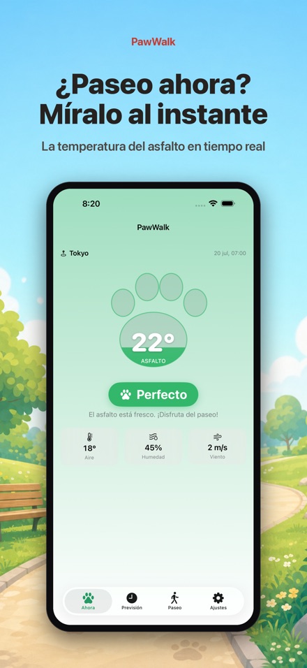PawWalk: paseo, perro y calor