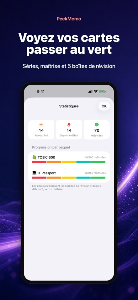 PeekMemo : Cartes mémoire 6