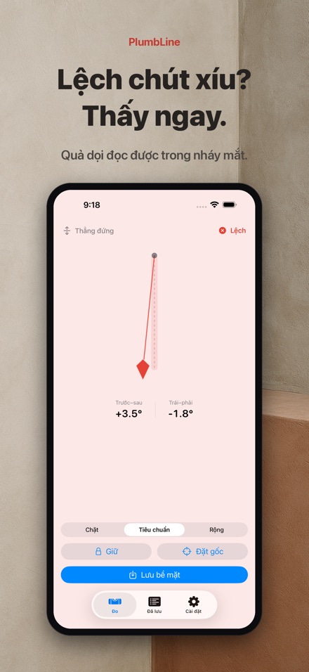 PlumbLine: Thước thăng bằng 3