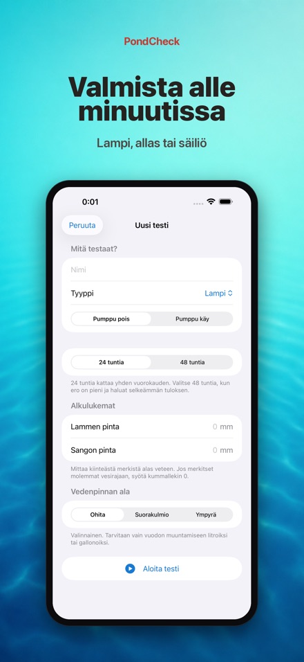 PondCheck: vesivuoto 6