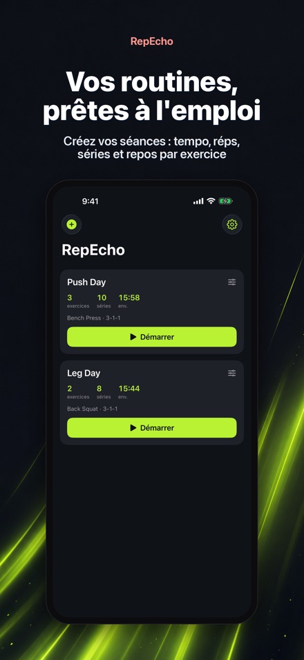 RepEcho : tempo muscu 3