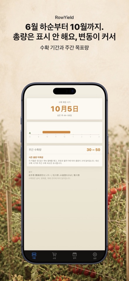 RowYield: 이랑 시비 계산 7