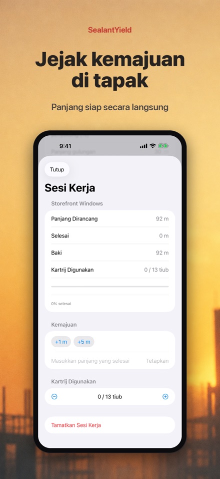SealantYield Kalkulator Sendi 8