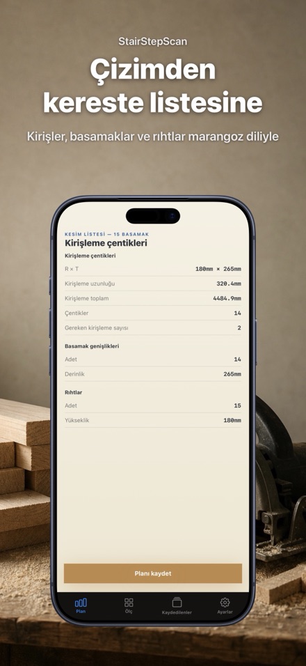 Merdiven Hesaplayıcı: Kesim 4