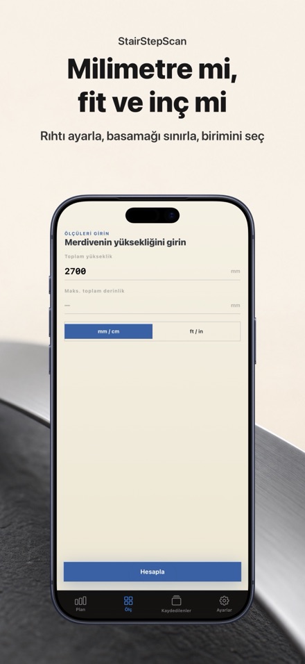 Merdiven Hesaplayıcı: Kesim 6