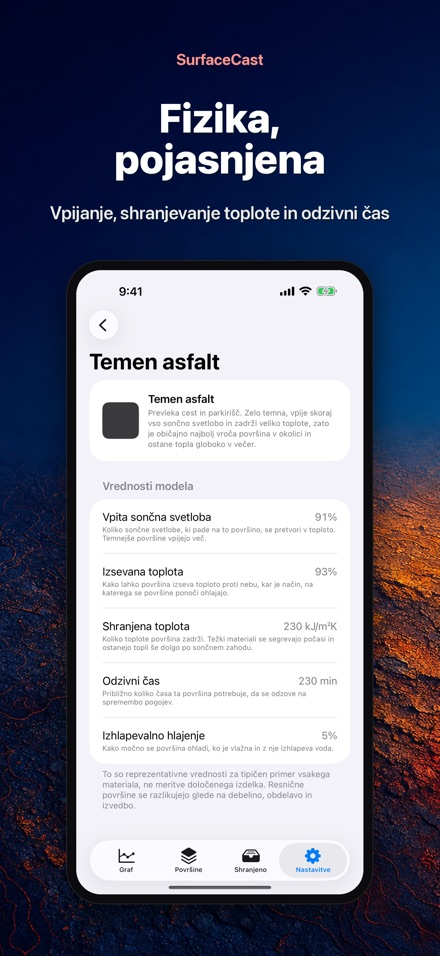 SurfaceCast: temp. površin 10