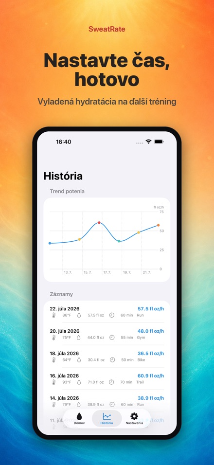 SweatRate: potenie a voda 8
