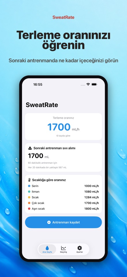 SweatRate: Terleme Oranı