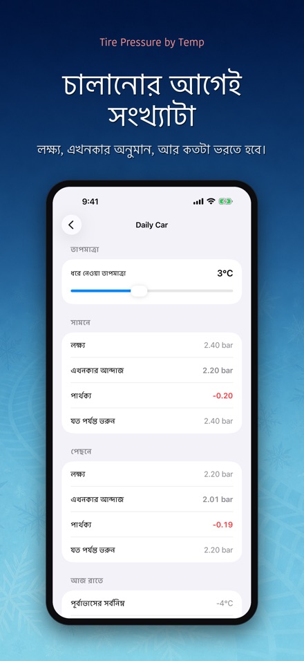 তাপমাত্রায় টায়ার চাপ 2